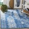Safavieh Adirondack Power Loomed Rectangle Rug- Silver - Blue- 2 Ft. 6 In. X 4 Ft. ADR111F-24 - alternate 2